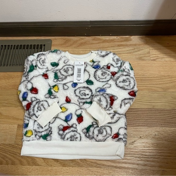 Winnie the Pooh Fleece Fuzzy Outfit 24 mos NEW Christmas Lights Disney - Picture 4 of 5